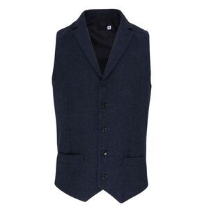 Premier Mens Herringbone Waistcoat / Navy